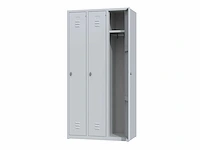 Povag plp-104 metalen lockerkast 3 deurs - afbeelding 2 van  4