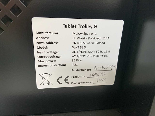 Povag tablet/laptop trolley - afbeelding 7 van  7