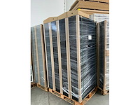 Povag vakkenkast 13 legborden 72 schotten 100x30x198cm zwart/antraciet - afbeelding 3 van  3
