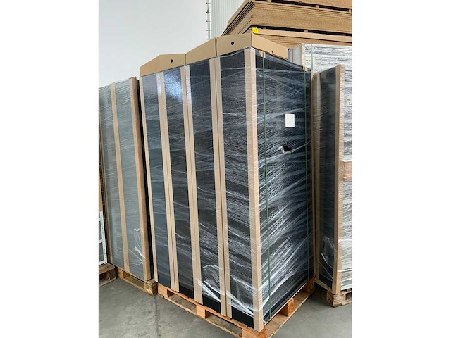 Povag vakkenkast 13 legborden 72 schotten 100x30x198cm zwart/antraciet - afbeelding 3 van  3