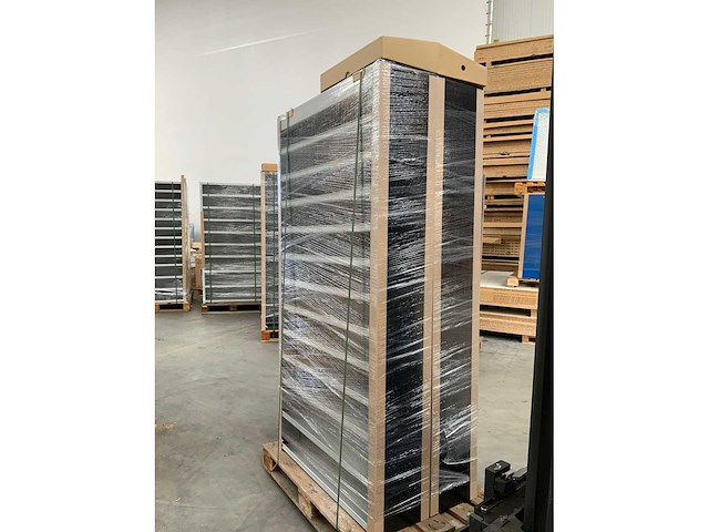Povag vakkenkast 13 legborden 72 schotten 100x30x198cm zwart/antraciet - afbeelding 3 van  3