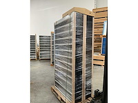 Povag vakkenkast 13 legborden 72 schotten 100x30x198cm zwart/antraciet - afbeelding 3 van  3