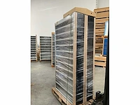 Povag vakkenkast 13 legborden 72 schotten 100x30x198cm zwart/antraciet - afbeelding 3 van  3
