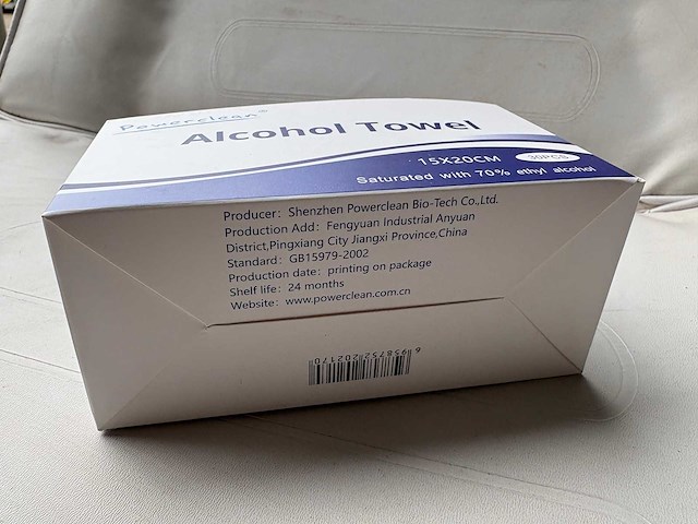 Power clean - alcoholdoekjes - 30 pack (1200x) - afbeelding 3 van  6