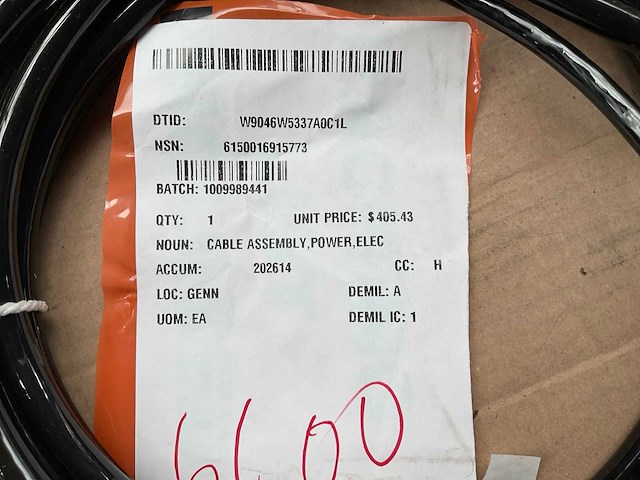 Power electric cable assembly - afbeelding 3 van  3