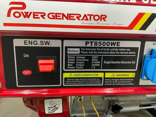 Power generator - pt8500we - generator - afbeelding 10 van  11