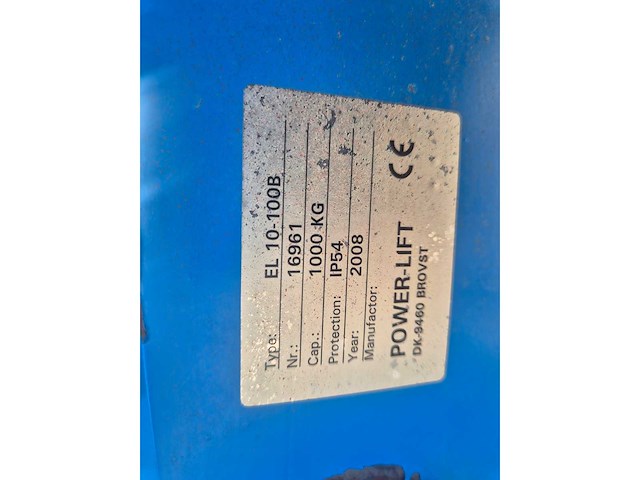 Power-lift el 10-100b werkbank / hydraulische schaarheftafel - afbeelding 7 van  7