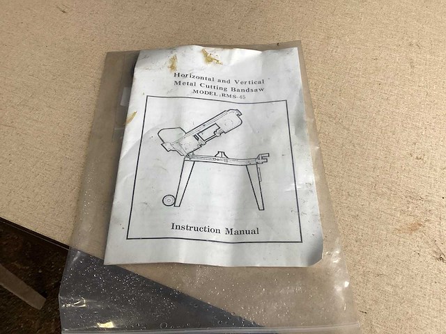 Power plus rms-45 metalen horizontale bandzaagmachine - afbeelding 2 van  10