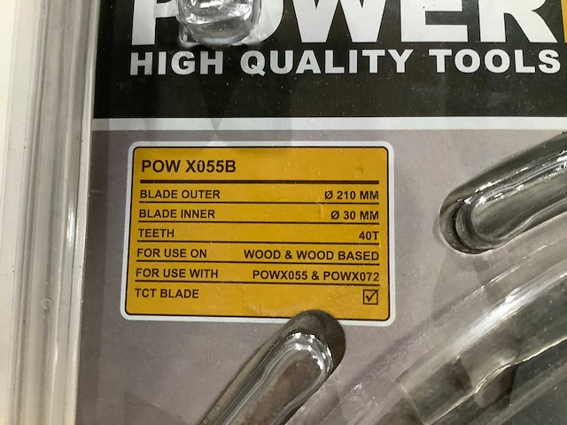 Power plus x055b zaagblad 210 mm (5x) - afbeelding 4 van  5