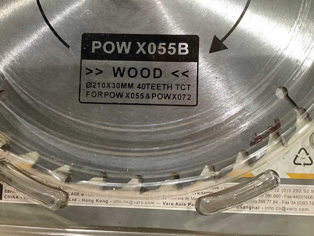 Power plus x055b zaagblad 210 mm (5x) - afbeelding 5 van  5