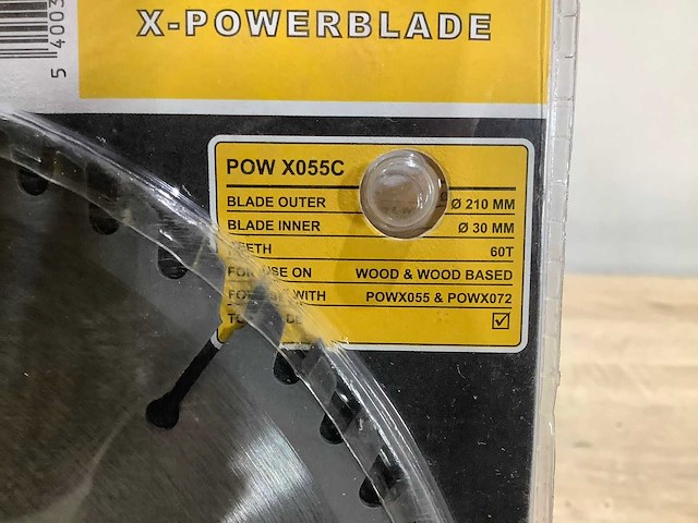 Power plus x055c zaagblad 210 mm (5x) - afbeelding 4 van  5