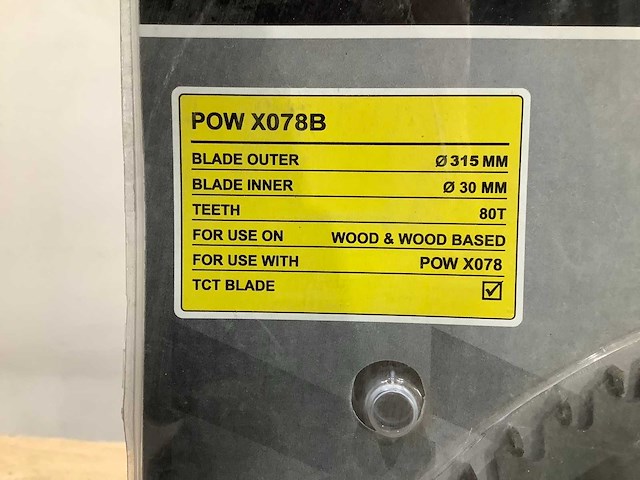 Power plus x078b zaagblad 315 mm (5x) - afbeelding 4 van  5