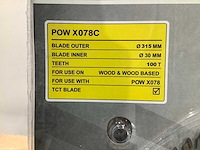 Power plus x078c zaagblad 315 mm (5x) - afbeelding 4 van  5