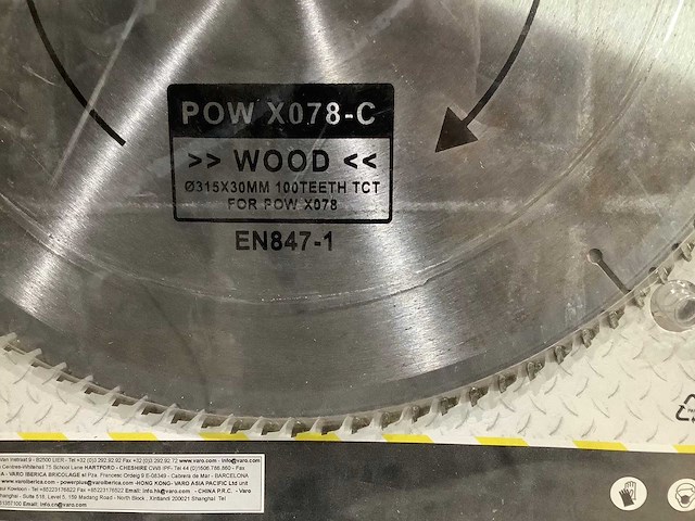 Power plus x078c zaagblad 315 mm (5x) - afbeelding 5 van  5