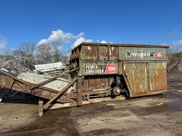 Power shredder 1800 recyclinginstallatie - afbeelding 1 van  14