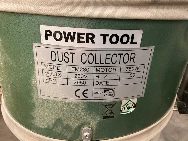 Power tool fm230 mot/krul afzuiging - afbeelding 3 van  3
