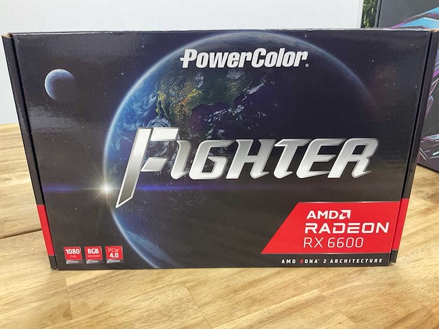 Powercolor amd radeon rx 6600 videokaart - afbeelding 1 van  4