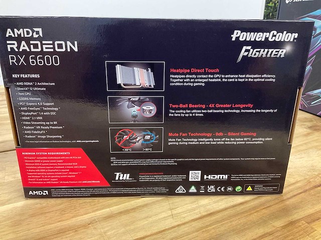 Powercolor amd radeon rx 6600 videokaart - afbeelding 2 van  4