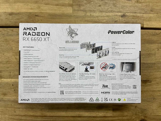 Powercolor hellhound amd radeon rx 6650 xt videokaart - afbeelding 2 van  3