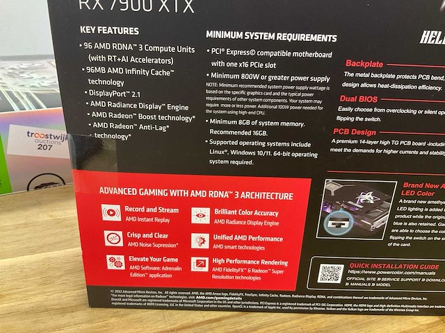 Powercolor hellhound amd radeon rx 7900 xtx videokaart - afbeelding 3 van  5