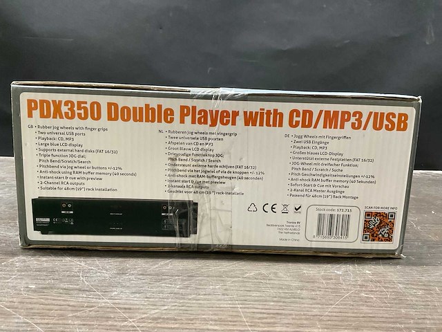 Powerdynamics pdx350 cd/mp3/usb speler - afbeelding 2 van  2