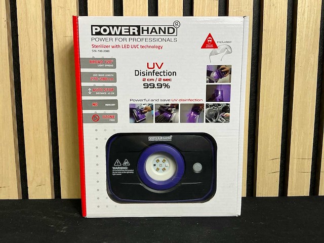 Powerhand uvc desinfectie / steriliseer apparaat (10x) - afbeelding 3 van  5