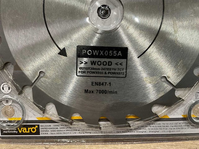 Powerplus - x055a - zaagblad 210 mm (25x) - afbeelding 6 van  6