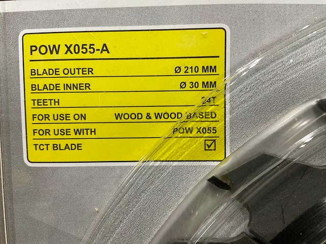 Powerplus - x055a - zaagblad 210 mm (5x) - afbeelding 2 van  5