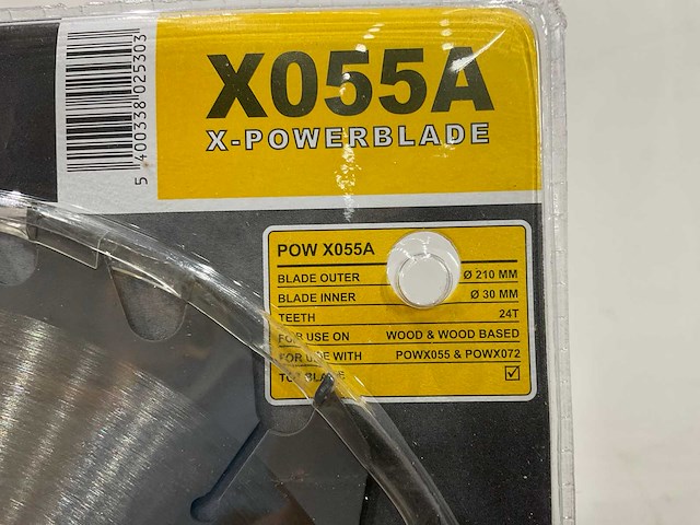 Powerplus - x055a - zaagblad 210 mm (5x) - afbeelding 3 van  5