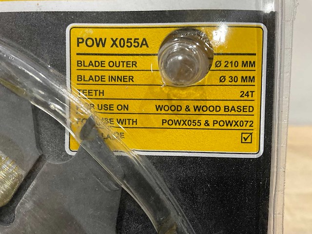 Powerplus - x055a - zaagblad 210 mm (5x) - afbeelding 2 van  3