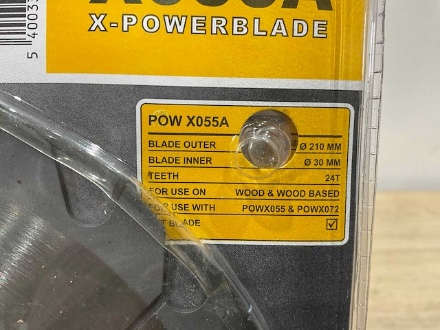 Powerplus - x055a - zaagblad 210 mm (5x) - afbeelding 4 van  5