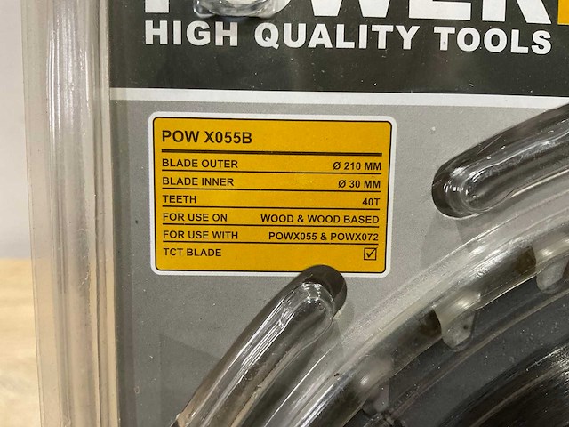 Powerplus - x055b - zaagblad 210 mm (5x) - afbeelding 4 van  5