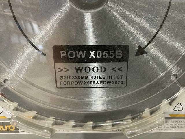 Powerplus - x055b - zaagblad 210 mm (5x) - afbeelding 3 van  5