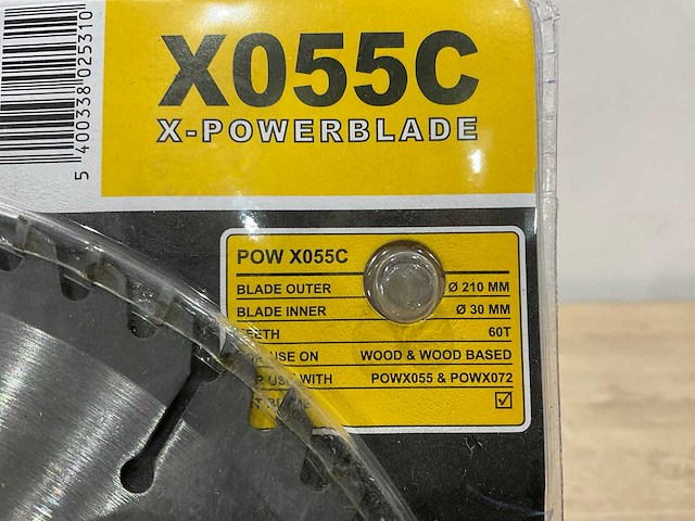Powerplus - x055c - zaagblad 210 mm (5x) - afbeelding 5 van  5