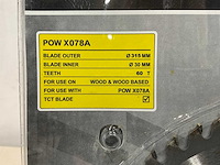 Powerplus - x078a - zaagblad 315 mm (5x) - afbeelding 3 van  5