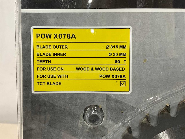 Powerplus - x078a - zaagblad 315 mm (5x) - afbeelding 4 van  5