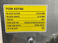 Powerplus - x078b - zaagblad 315 mm (5x) - afbeelding 4 van  5