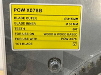 Powerplus - x078b - zaagblad 315 mm (5x) - afbeelding 4 van  5