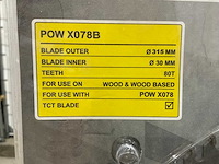 Powerplus - x078b - zaagblad 315 mm (5x) - afbeelding 4 van  5
