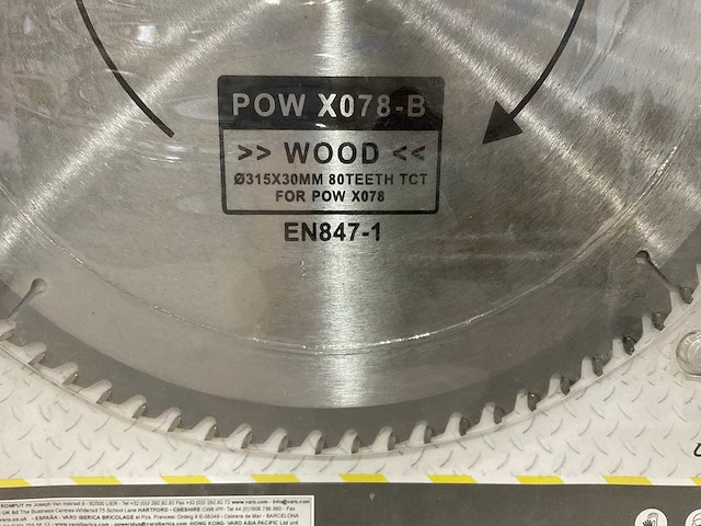 Powerplus - x078b - zaagblad 315 mm (5x) - afbeelding 5 van  5