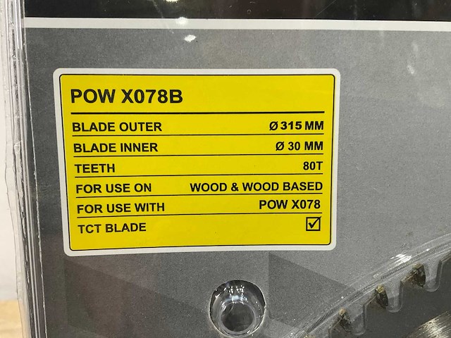 Powerplus - x078b - zaagblad 315 mm (5x) - afbeelding 4 van  5