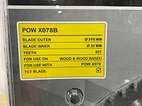 Powerplus - x078b - zaagblad 315 mm (5x) - afbeelding 4 van  5