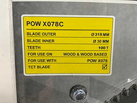 Powerplus - x078c - zaagblad 315 mm (5x) - afbeelding 4 van  5
