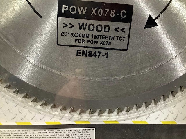 Powerplus - x078c - zaagblad 315 mm (5x) - afbeelding 5 van  5
