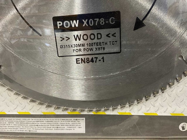 Powerplus - x078c - zaagblad 315 mm (5x) - afbeelding 5 van  5