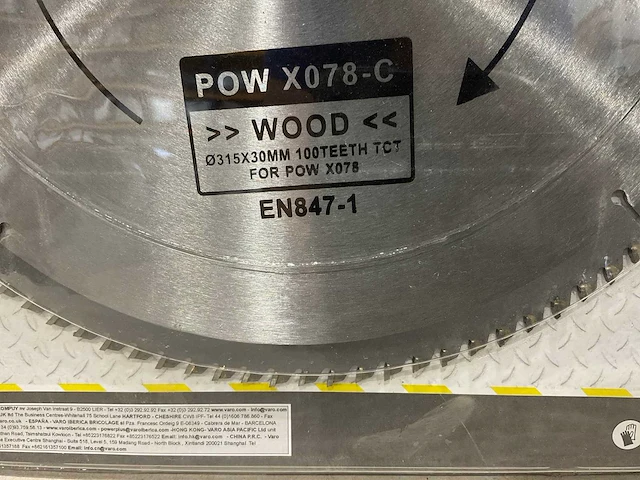 Powerplus - x078c - zaagblad 315 mm (5x) - afbeelding 4 van  5