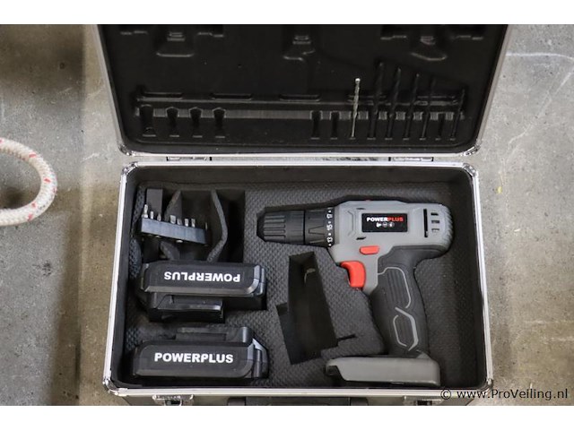 Powerplus accuboor in opbergkoffer - afbeelding 1 van  3