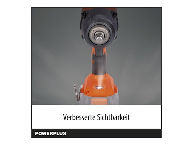 Powerplus dual power accu slagmoersleutel powdp20400 moersleutel van 1/2 en 40 v 3300 tpm en 350 nm zonder batterij of lader - afbeelding 3 van  5