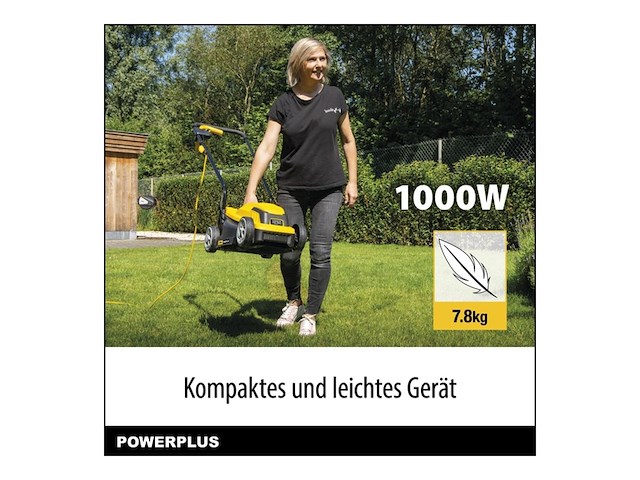 Powerplus elektrische grasmaaier poweg62203 1000 w - afbeelding 3 van  4