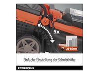 Powerplus powdpglws1 grasmaaier borstelloos 20v 340mm - afbeelding 3 van  5